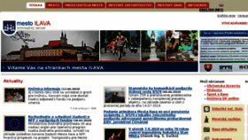 What Ilava.sk website looked like in 2018 (5 years ago)