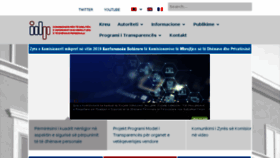What Idp.al website looked like in 2018 (5 years ago)