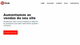 What Igoal.com.br website looked like in 2018 (5 years ago)