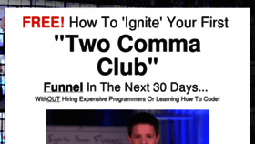 What Igniteyourfunnel.com website looked like in 2018 (5 years ago)