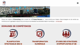 What Itconsulting.ma website looked like in 2018 (7 years ago)