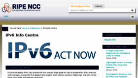 What Ipv6actnow.org website looked like in 2018 (5 years ago)