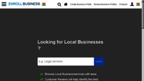 What In.enrollbusiness.com website looked like in 2018 (5 years ago)