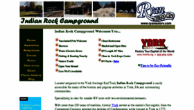 What Indianrockcampground.com website looked like in 2018 (5 years ago)