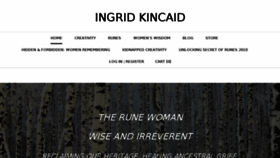 What Ingridkincaid.com website looked like in 2018 (5 years ago)