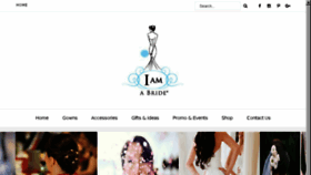 What Iamabride.com website looked like in 2018 (5 years ago)