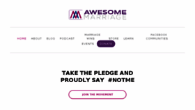 What Iwantanawesomemarriage.com website looked like in 2018 (5 years ago)