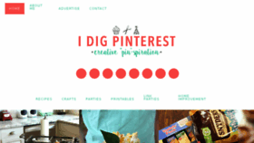 What Idigpinterest.com website looked like in 2018 (5 years ago)