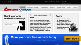 What Instantunlock.com website looked like in 2018 (5 years ago)