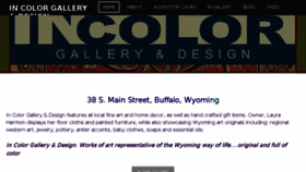 What Incolorartgallery.com website looked like in 2018 (5 years ago)