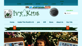 What Ivy-kids.com website looked like in 2018 (5 years ago)