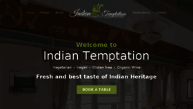 What Indiantemptation.com website looked like in 2018 (5 years ago)