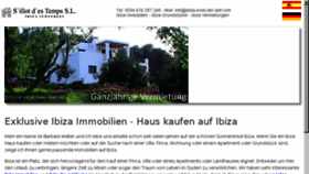 What Ibiza-insel-der-zeit.com website looked like in 2018 (5 years ago)