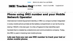 What Imeitracker.org website looked like in 2018 (5 years ago)
