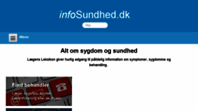 What Infosundhed.dk website looked like in 2018 (5 years ago)