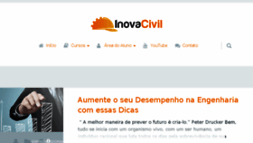What Inovacivil.com.br website looked like in 2018 (5 years ago)