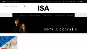 What Isaboutique.com website looked like in 2018 (5 years ago)