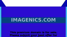 What Imagenics.com website looked like in 2018 (5 years ago)