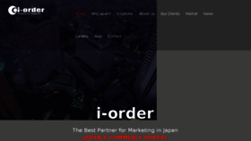 What I-order.asia website looked like in 2018 (5 years ago)
