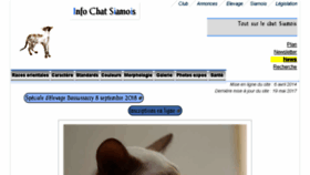 What Info-chat-siamois.fr website looked like in 2018 (5 years ago)