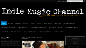 What Indiemusicchannel.com website looked like in 2018 (5 years ago)