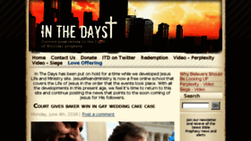 What Inthedays.com website looked like in 2018 (5 years ago)