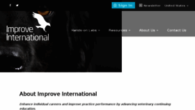 What Improveinternational.com website looked like in 2018 (5 years ago)
