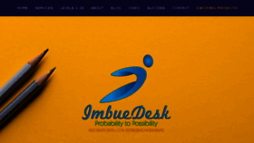 What Imbuedesk.com website looked like in 2018 (5 years ago)