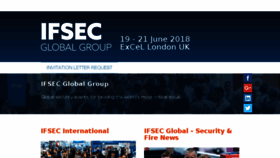 What Ifsec.events website looked like in 2018 (5 years ago)