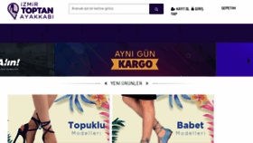 What Izmirtoptanayakkabi.com website looked like in 2018 (5 years ago)