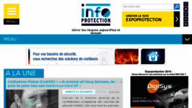 What Infoprotection.fr website looked like in 2018 (5 years ago)
