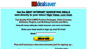 What Imdealsaver.com website looked like in 2018 (5 years ago)
