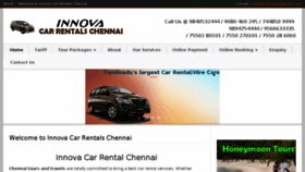 What Innovacarrentalschennai.com website looked like in 2018 (5 years ago)