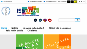 What Issalute.it website looked like in 2018 (5 years ago)