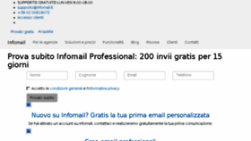 What Infomail.it website looked like in 2018 (5 years ago)