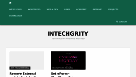 What Intechgrity.com website looked like in 2018 (5 years ago)