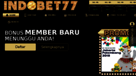 What Indobet77.com website looked like in 2018 (5 years ago)