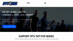 What Iptv4less.com website looked like in 2018 (5 years ago)