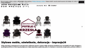 What Impresje24.pl website looked like in 2018 (5 years ago)