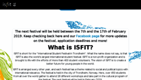 What Isfit.org website looked like in 2018 (5 years ago)