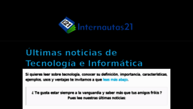 What Internautas21.com website looked like in 2018 (5 years ago)