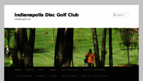 What Indydiscgolf.com website looked like in 2018 (5 years ago)