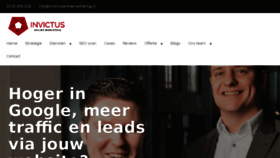 What Invictusonlinemarketing.nl website looked like in 2018 (5 years ago)