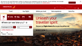 What Iberia.es website looked like in 2018 (5 years ago)