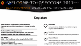 What Idsecconf.org website looked like in 2018 (5 years ago)