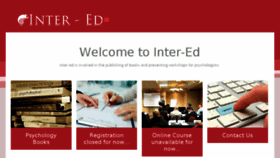 What Inter-ed.co.za website looked like in 2018 (5 years ago)
