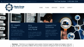 What Itechcircle.com website looked like in 2018 (5 years ago)