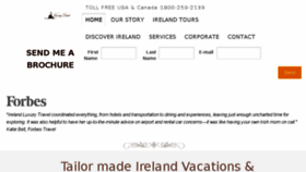 What Irelandluxurytravel.com website looked like in 2018 (5 years ago)