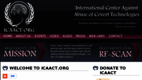 What Icaact.org website looked like in 2018 (5 years ago)