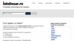 What Infodosar.ro website looked like in 2018 (5 years ago)